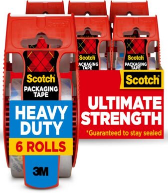 Scotch Heavy Duty Shipping Tape With Dispensers (6-Pack)